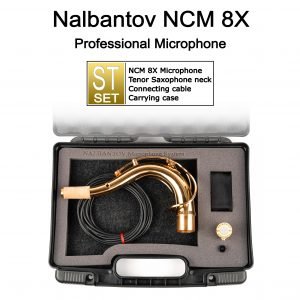 Tenor Saxophone Microphone Nalbantov NCM 8X ST set - Pickup System, Cable, Neck