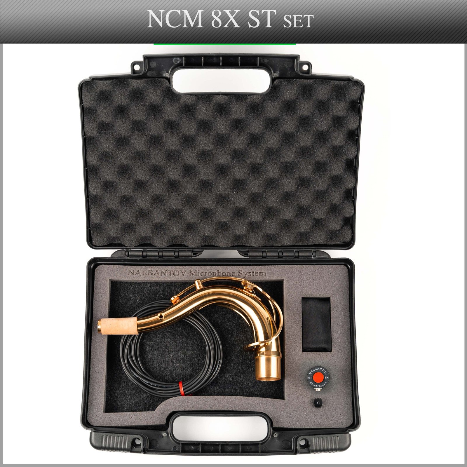 Tenor Saxophone Microphone Nalbantov NCM 8X ST set - Pickup System, Cable, Neck - Image 2