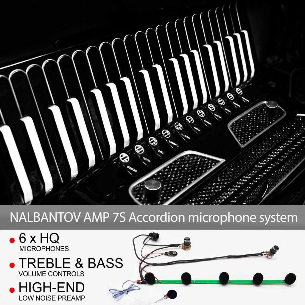 Accordion Microphone Pickup System Nalbantov AMP 7S with superior sound