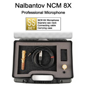 Soprano Saxophone Microphone Nalbantov NCM 8X SS set: Pickup System, Cable, Neck